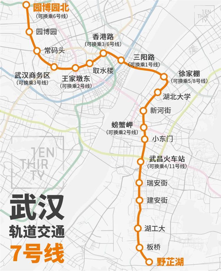 武汉地铁线路图全新概览