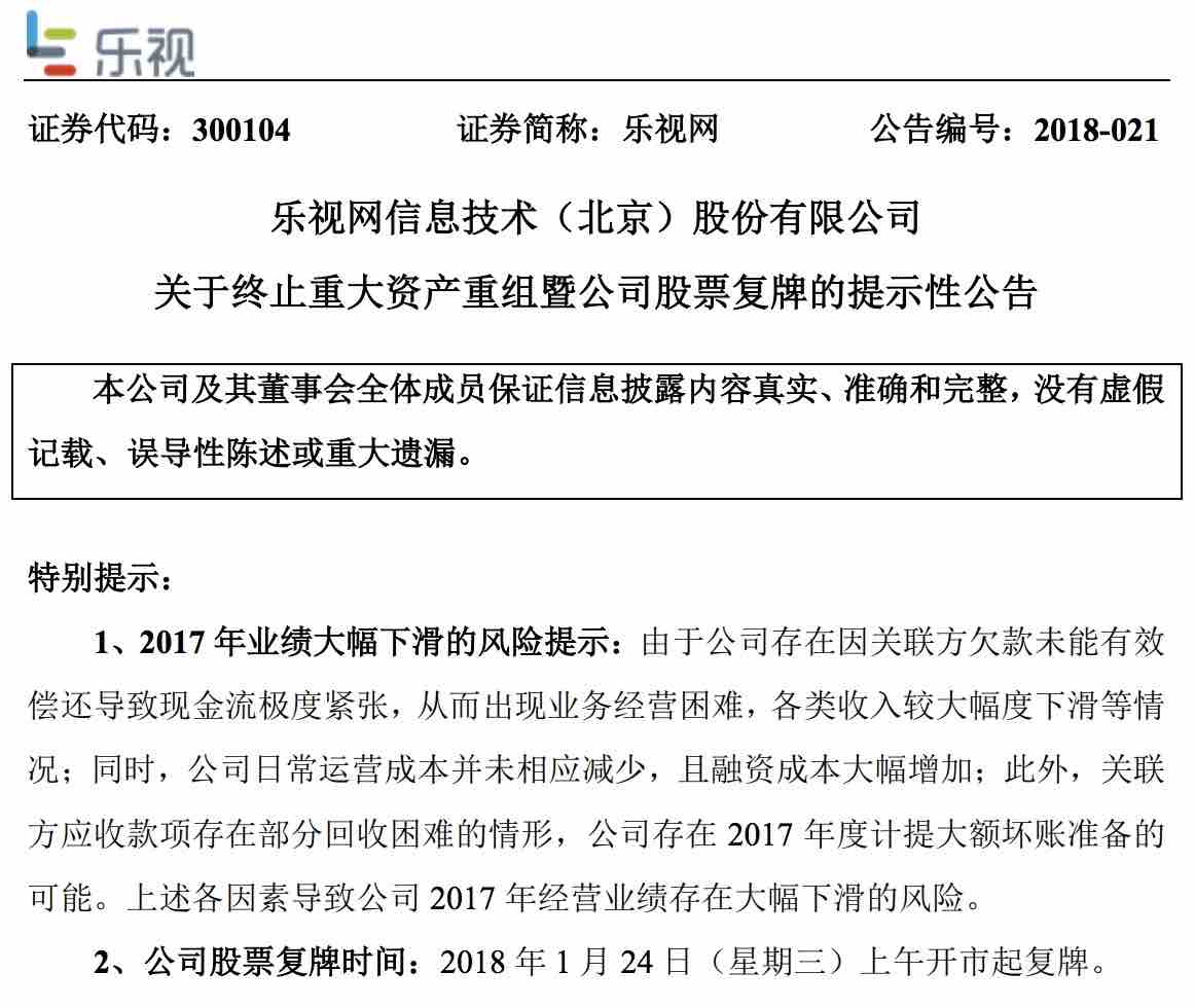 乐视网股票最新消息深度解读与分析