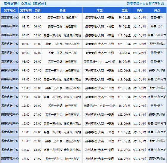 嘉葛线最新时刻表（2016年更新版详解）