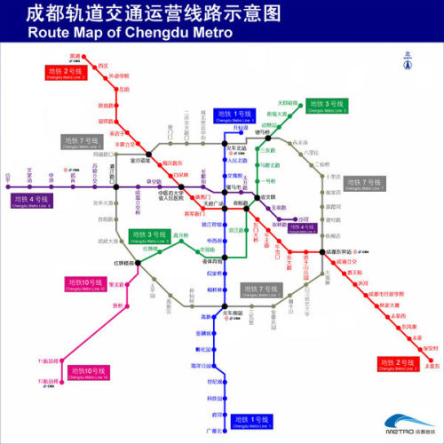 成都地铁最新线路图全景概览